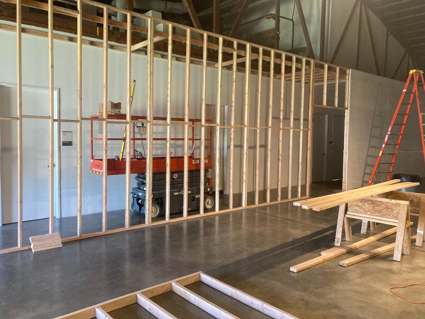 Wall Construction, Portland Institute for Contemporary Art Wall Construction, Portland Institute for Contemporary Art